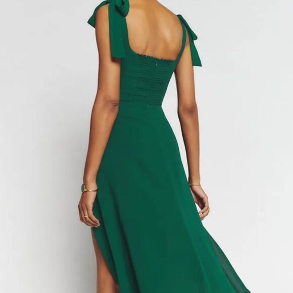 Size 16 Reformation Twilight Dress in Emerald, Perfect Condition - Picture 3 of 15